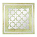 Glass And Wooden Wall decor, Gold-Wall Accents-Gold-Wood/Glass-JadeMoghul Inc.
