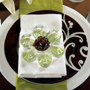 Glass Flower Candle or Tealight Holder Pink Highlights (Pack of 2)-Popular Wedding Favors-JadeMoghul Inc.