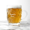 Glass Gifts & Accessories Personalized Glasses - Home Brewed Dimpled Beer Glass Treat Gifts