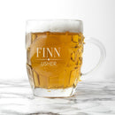 Glass Gifts & Accessories Personalized Glasses - Wedding Dimpled Beer Glass Treat Gifts