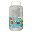 GLITTER 16 OZ BOTTLE SILVER-Supplies-JadeMoghul Inc.