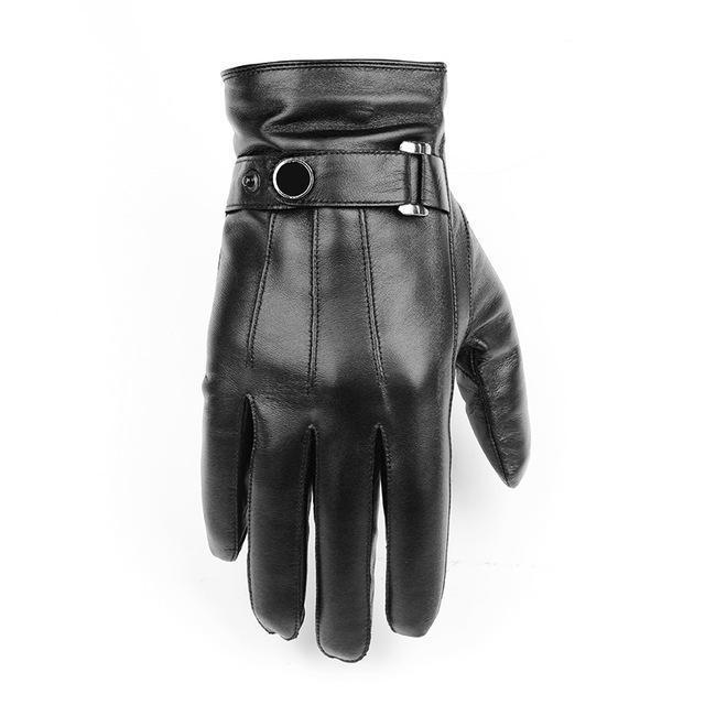 Gloves natural leather men winter Sensory tactical gloves made of Italian sheepskin fashion wrist touch screen drive-colour 1-M suit plam20-21.5cm-JadeMoghul Inc.