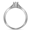 Gold & Diamond Engagement & Anniversary Rings Sterling Silver Womens Round Diamond Solitaire Bridal Wedding Engagement Ring 1/20 Cttw - FREE Shipping (US/CAN) JadeMoghul