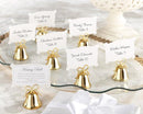 Gold Kissing Bells Place Card/Photo Holder (Set of 24)-Boy Wedding / Ring bearer-JadeMoghul Inc.