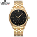 Gold Luxury Wristwatch For Men-Black Dial-JadeMoghul Inc.
