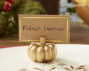 Gold Pumpkin Place Card Holder (Set of 6)-Boy Wedding / Ring bearer-JadeMoghul Inc.
