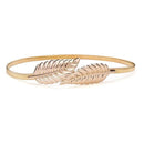 gold silvery leaf shape Wedding designer Elastic belts for women girl,Stretch Skinny Waist Belt Cummerbunds metal female belt-Gold-70cm-JadeMoghul Inc.