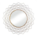 Living Room Decor Golden Geometric Wall Mirror