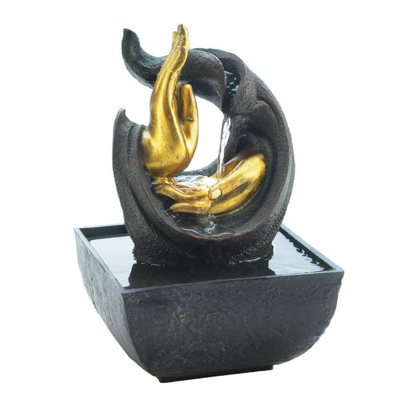 Table Decorations Golden Hands Accent Tabletop Fountain (Incl. Pump)