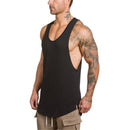 Golds gyms clothing Brand singlet canotte bodybuilding stringer tank top men fitness T shirt muscle guys sleeveless vest Tanktop-Black-XL-JadeMoghul Inc.
