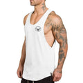 Golds gyms clothing Brand singlet canotte bodybuilding stringer tank top men fitness T shirt muscle guys sleeveless vest Tanktop-White01-XL-JadeMoghul Inc.