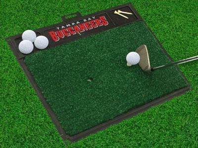 Golf Hitting Mat Golf Accessories NFL Tampa Bay Buccaneers Golf Hitting Mat 20" x 17" FANMATS