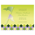 Golf Save The Date Card Indigo Blue Gradient (Pack of 1)-Weddingstar-Purple-JadeMoghul Inc.