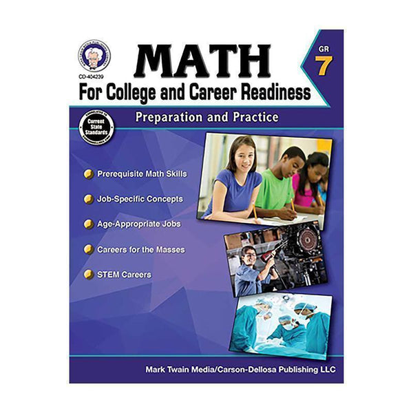 GR 7 MATH FOR COLLEGE AND CAREER-Learning Materials-JadeMoghul Inc.