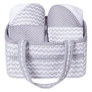 Gray Chevron 5 Piece Baby Bath Gift Set-SAFARI CVN-JadeMoghul Inc.