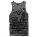 Grey Men Tank Top Casual Fitness Singlets Brand Mens T-Shirt Sleeveless Gasp Hip Hop Vest Elephant Print Cotton undershirt-T679 dark grey-M-JadeMoghul Inc.