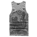 Grey Men Tank Top Casual Fitness Singlets Brand Mens T-Shirt Sleeveless Gasp Hip Hop Vest Elephant Print Cotton undershirt-T679 light grey-M-JadeMoghul Inc.