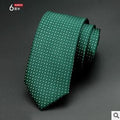 GUSLESON 1200 Needles 6cm Mens Ties New Man Fashion Dot Neckties Corbatas Gravata Jacquard Slim Tie Business Green Tie For Men-10-JadeMoghul Inc.