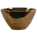 Hammered Pattern Stoneware Vase With Tapered Bottom, Copper-Vases-Copper-Stoneware-Chrome Finish-JadeMoghul Inc.