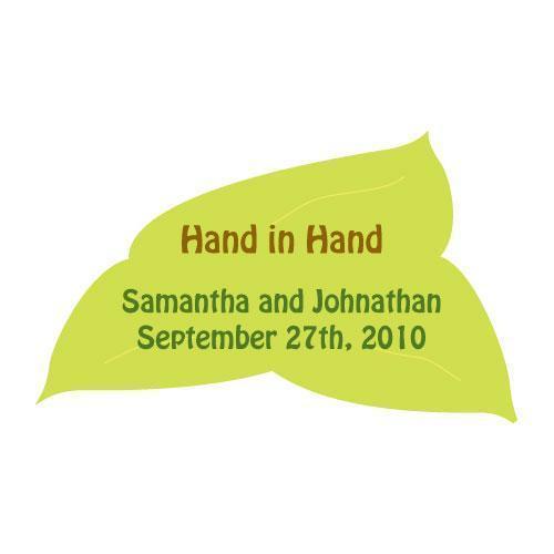 Hand in Hand Sticker (Pack of 1)-Wedding Favor Stationery-JadeMoghul Inc.