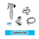 Handheld Toilet bidet sprayer set Kit Stainless Steel Hand Bidet faucet for Bathroom hand sprayer shower head self cleaning AExp