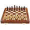 Handmade Magnetic Rosewood Folding Board Chess Set With Storage for Chessmen-Board Games and Card Games-Brown-Rosewood-JadeMoghul Inc.
