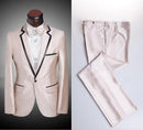 Handsome Men Suit - 3pcs Jacket, Pants & Tie-Same Picture-S-JadeMoghul Inc.