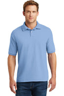 Hanes Ecomart - 5.2-Ounce Jersey Knit Sport Shirt. 054X-Polos/knits-Light Blue-2XL-JadeMoghul Inc.