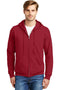 Hanes - Ecomart Full-Zip Hooded Sweatshirt. P180-Sweatshirts/Fleece-Deep Red-3XL-JadeMoghul Inc.