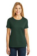 Hanes - Ladies Nano-T Cotton T-Shirt. SL04-T-shirts-Deep Forest-2XL-JadeMoghul Inc.