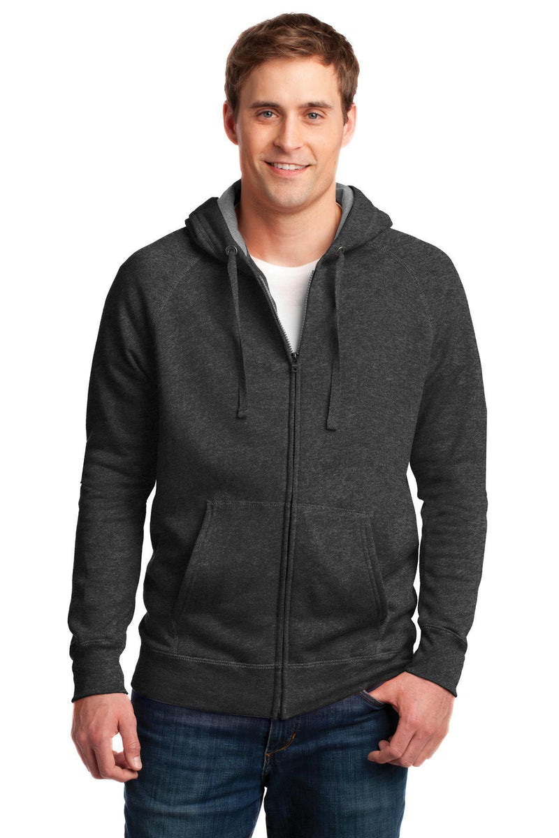 Hanes Nano Full-Zip Hooded Sweatshirt. HN280-Sweatshirts/Fleece-Charcoal Heather*-3XL-JadeMoghul Inc.