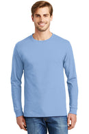 Hanes - Tagless 100% Cotton Long Sleeve T-Shirt. 5586-T-shirts-Light Blue-3XL-JadeMoghul Inc.