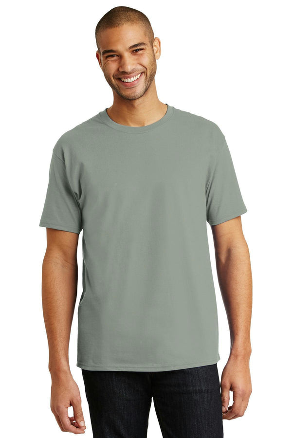Hanes - Tagless 100% Cotton T-Shirt. 5250-T-shirts-Stonewashed Green-2XL-JadeMoghul Inc.