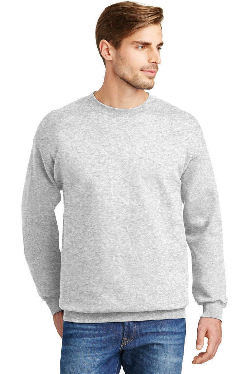 Hanes Ultimate Cotton - Crewneck Sweatshirt. F260-Sweatshirts/Fleece-Ash-2XL-JadeMoghul Inc.