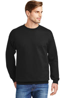 Hanes Ultimate Cotton - Crewneck Sweatshirt. F260-Sweatshirts/Fleece-Black-S-JadeMoghul Inc.