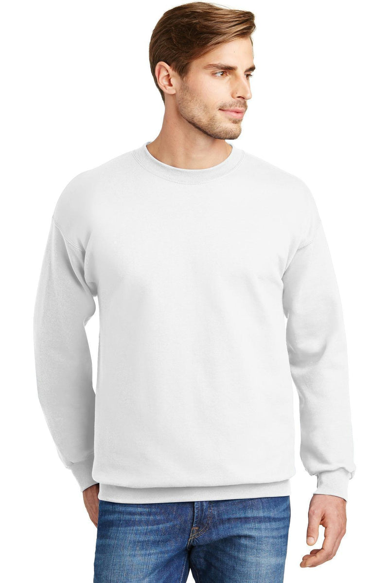 Hanes Ultimate Cotton - Crewneck Sweatshirt. F260-Sweatshirts/Fleece-White-2XL-JadeMoghul Inc.