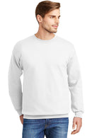 Hanes Ultimate Cotton - Crewneck Sweatshirt. F260-Sweatshirts/Fleece-White-S-JadeMoghul Inc.