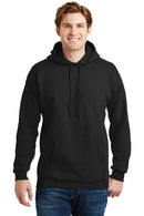 Hanes Ultimate Cotton - Pullover Hooded Sweatshirt. F170-Sweatshirts/Fleece-Black-3XL-JadeMoghul Inc.