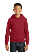 Hanes - Youth Ecomart Pullover Hooded Sweatshirt. P470-Sweatshirts/Fleece-Deep Red-XL-JadeMoghul Inc.