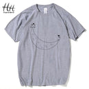 HanHent Funny T shirts Men Summer Fashion Climb To The Moon Printed Tshirt Casual Short Sleeve O-neck T-shirt Cotton Tops Tees-TH5395Gray-US SIZE S-JadeMoghul Inc.