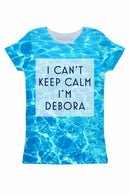 Harmony Song Customized NAME Zoe T-Shirt - Women-Harmony Song-XS-Blue-JadeMoghul Inc.