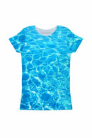 Harmony Song Zoe Blue Water Print Designer Tee - Girls-Harmony Song-18M/2-Blue-JadeMoghul Inc.