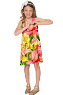 Havana Flash Sanibel Empire Waist Mommy and Me Dress-Havana Flash-18M/2-Green/Pink/Yellow-JadeMoghul Inc.