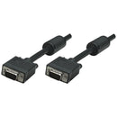 HD15-Male to Male SVGA Cable with Ferrite Core, 10ft-Cables, Connectors & Accessories-JadeMoghul Inc.