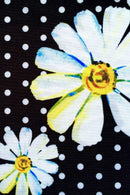 He Loves Me Zoe Black Daisy Floral Print Cute T-Shirt - Girls-He Loves Me-18M/2-Black/White-JadeMoghul Inc.