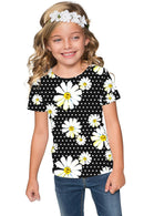 He Loves Me Zoe Designer Floral T-Shirt - Mommy & Me-He Loves Me-18M/2-Black/White-JadeMoghul Inc.