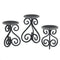 Scented Candles Scrollwork Candle Stand Trio