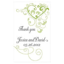 Heart Filigree Rectangular Playing Card Sticker Grass Green (Pack of 1)-Favor-Black-JadeMoghul Inc.