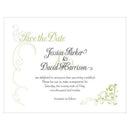 Heart Filigree Save The Date Card Grass Green (Pack of 1)-Weddingstar-Dark Pink-JadeMoghul Inc.
