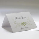 Heart Filigree Thank You Card Grass Green (Pack of 1)-Weddingstar-Aqua Blue-JadeMoghul Inc.